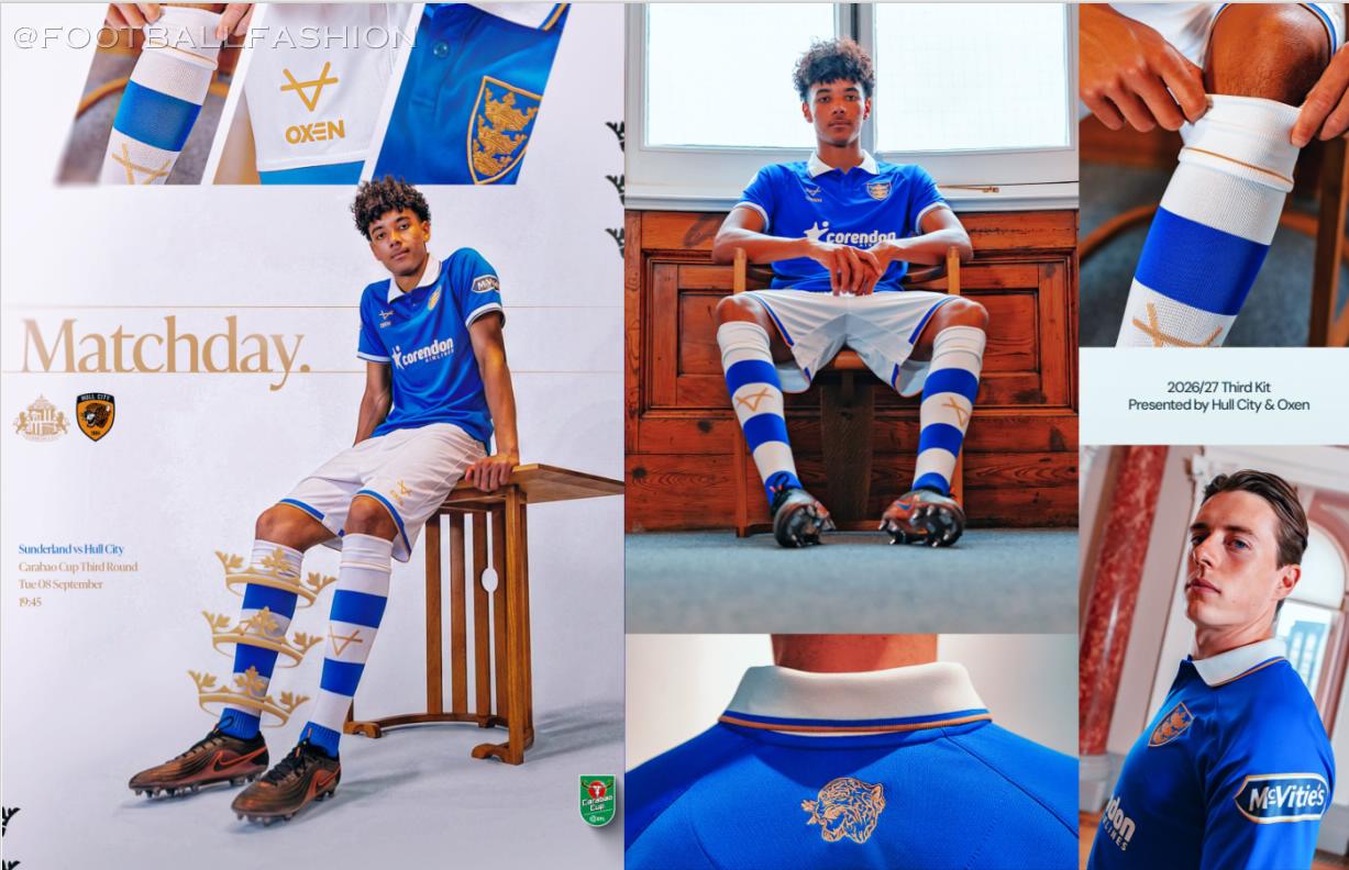 Hull City 2026/27 third kit jersey by OXEN Sports