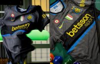 Inter Milan 2026/27 Third Jersey by Nike featuring Iron Ore base, black chest stripe, and yellow crest