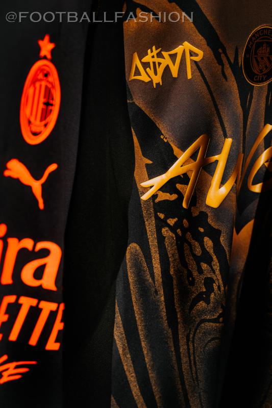 PUMA x A$AP Rocky Manchester City and AC Milan Don't Be Dumb lifestyle football jerseys