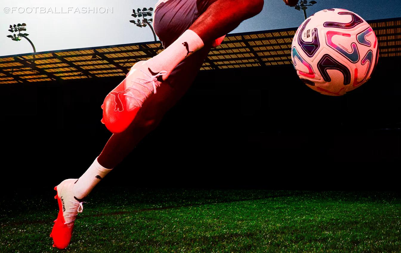 PUMA ULTRA NITRO 7 firm ground soccer boots resting on a natural grass pitch
