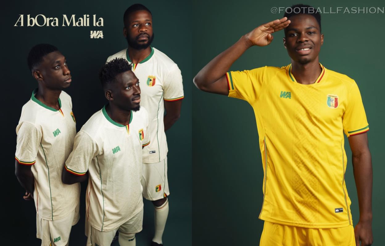 Mali 2026/27 Jersey home and away kits designed by WA Sport for international fixtures