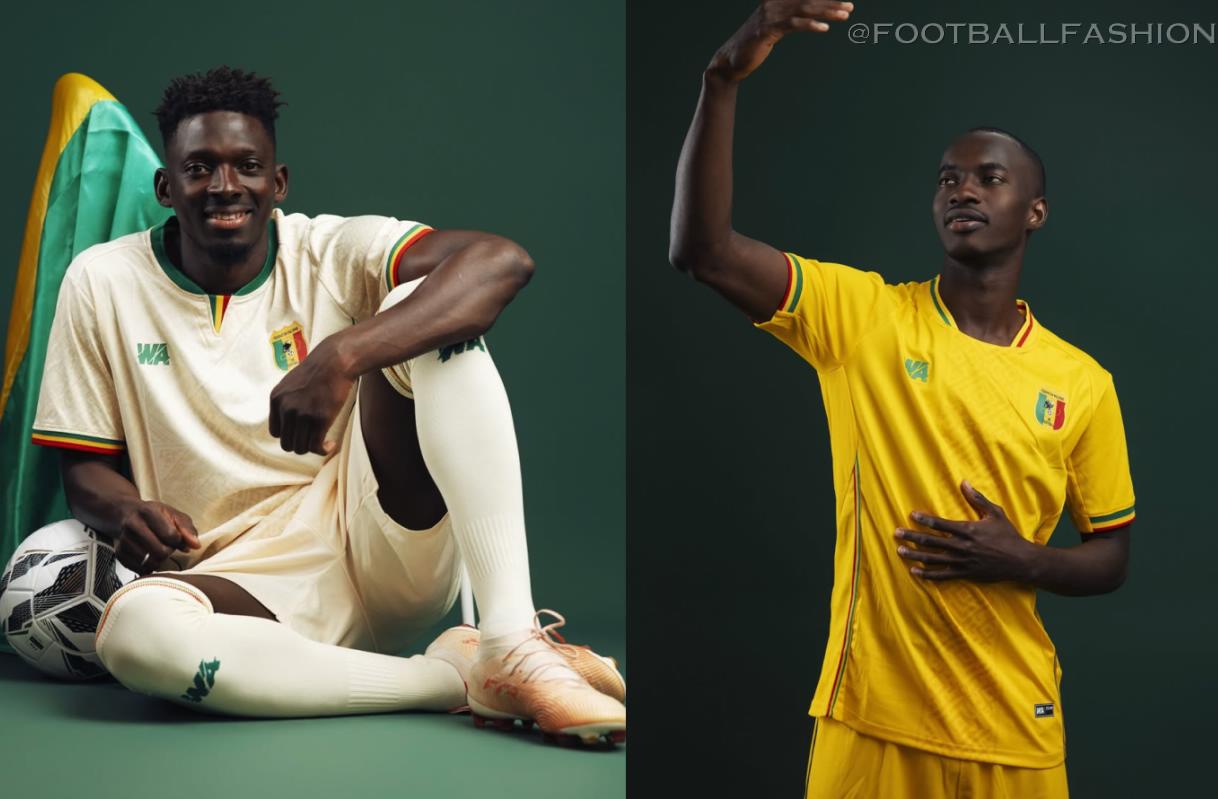 Mali 2026/27 Jersey home and away kits designed by WA Sport for international fixtures