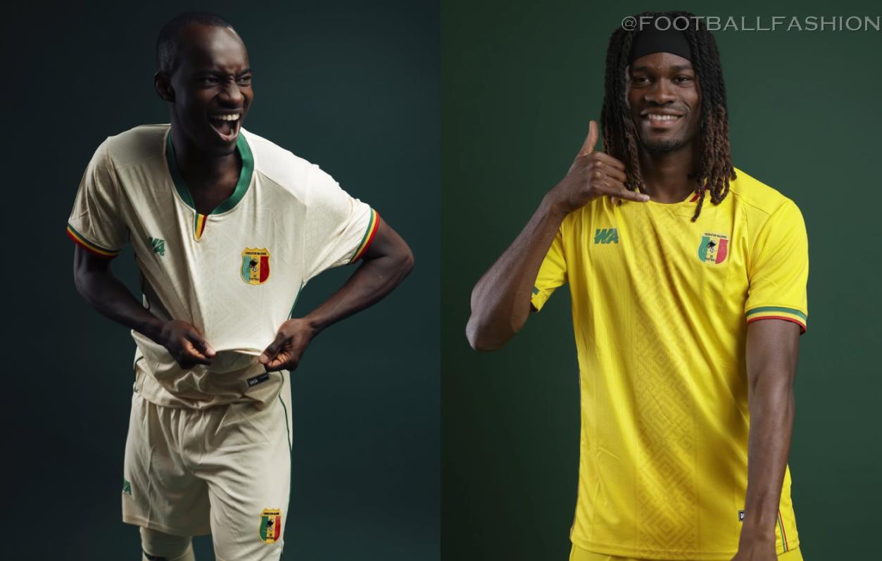 Mali 2026/27 Jersey home and away kits designed by WA Sport for international fixtures